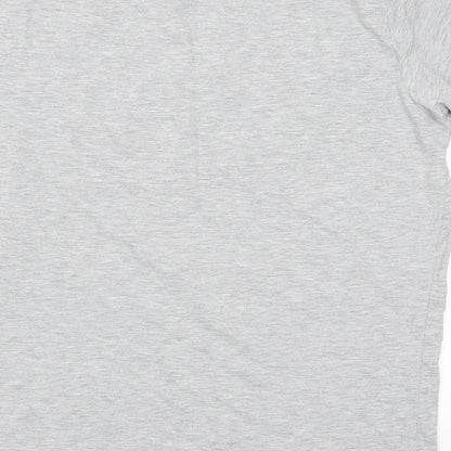 Brand and care label for Gogglebox women’s grey basic t-shirt, size UK 12, - gogglebox