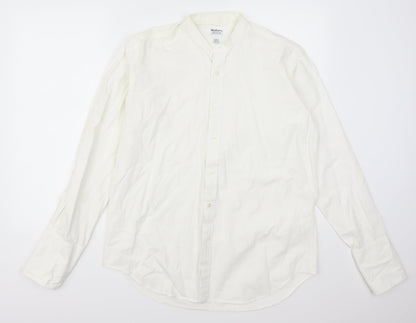 Walters Mens White    Dress Shirt Size L