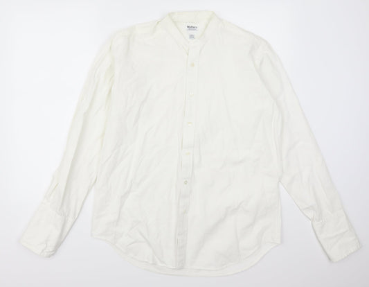 Walters Mens White    Dress Shirt Size L