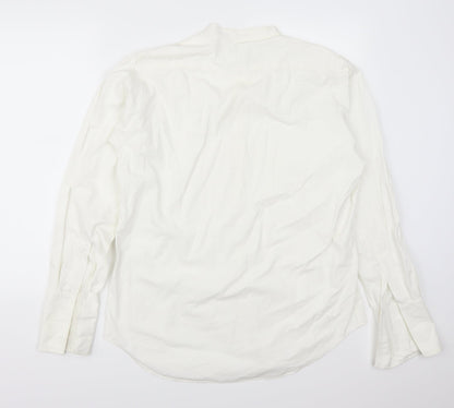 Walters Mens White    Dress Shirt Size L