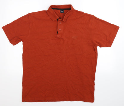 Cotton Traders Mens Brown    Polo Size L