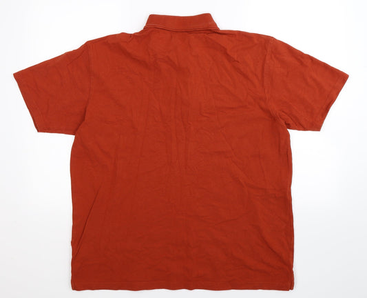 Cotton Traders Mens Brown    Polo Size L