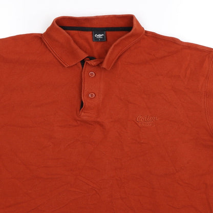 Cotton Traders Mens Brown    Polo Size L