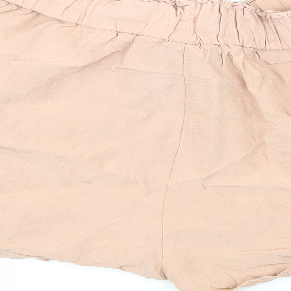 H&M Womens Pink   Hot Pants Shorts Size 6