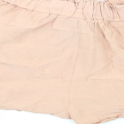 H&M Womens Pink   Hot Pants Shorts Size 6