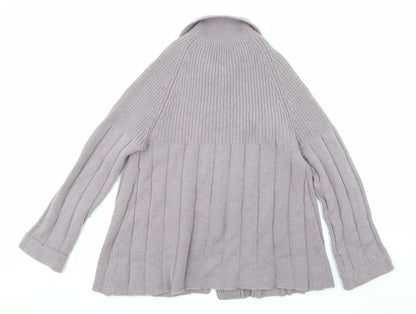 Eltic Clothing Womens Purple  Knit Cardigan Jumper Size L