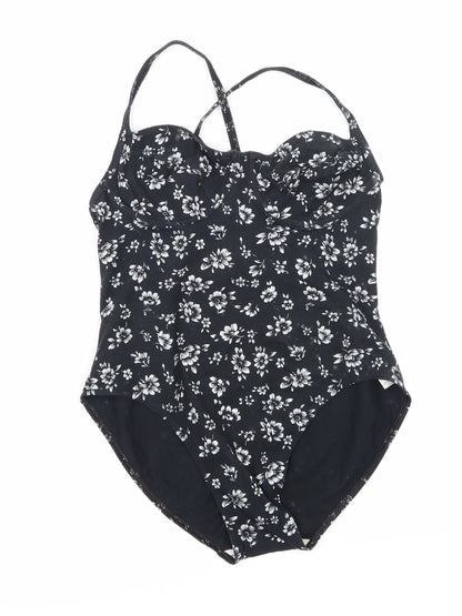 Womens UK Size 12 H&M Black Basic Tank
