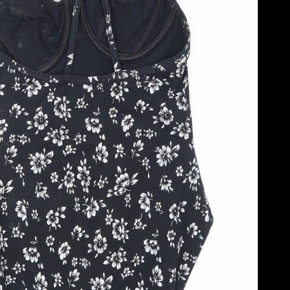 Womens UK Size 12 H&M Black Basic Tank