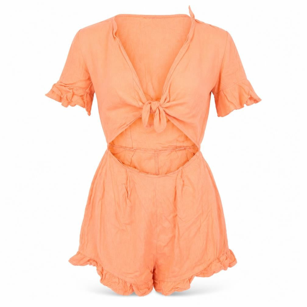 Womens UK Size 2 ASOS One-Piece Pink Playsuit