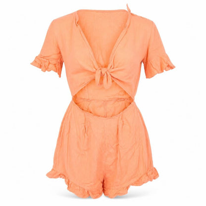 Womens UK Size 2 ASOS One-Piece Pink Playsuit