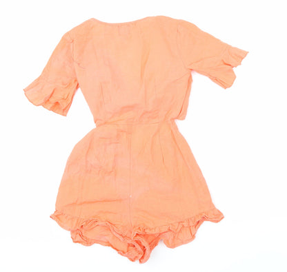 Womens UK Size 2 ASOS One-Piece Pink Playsuit