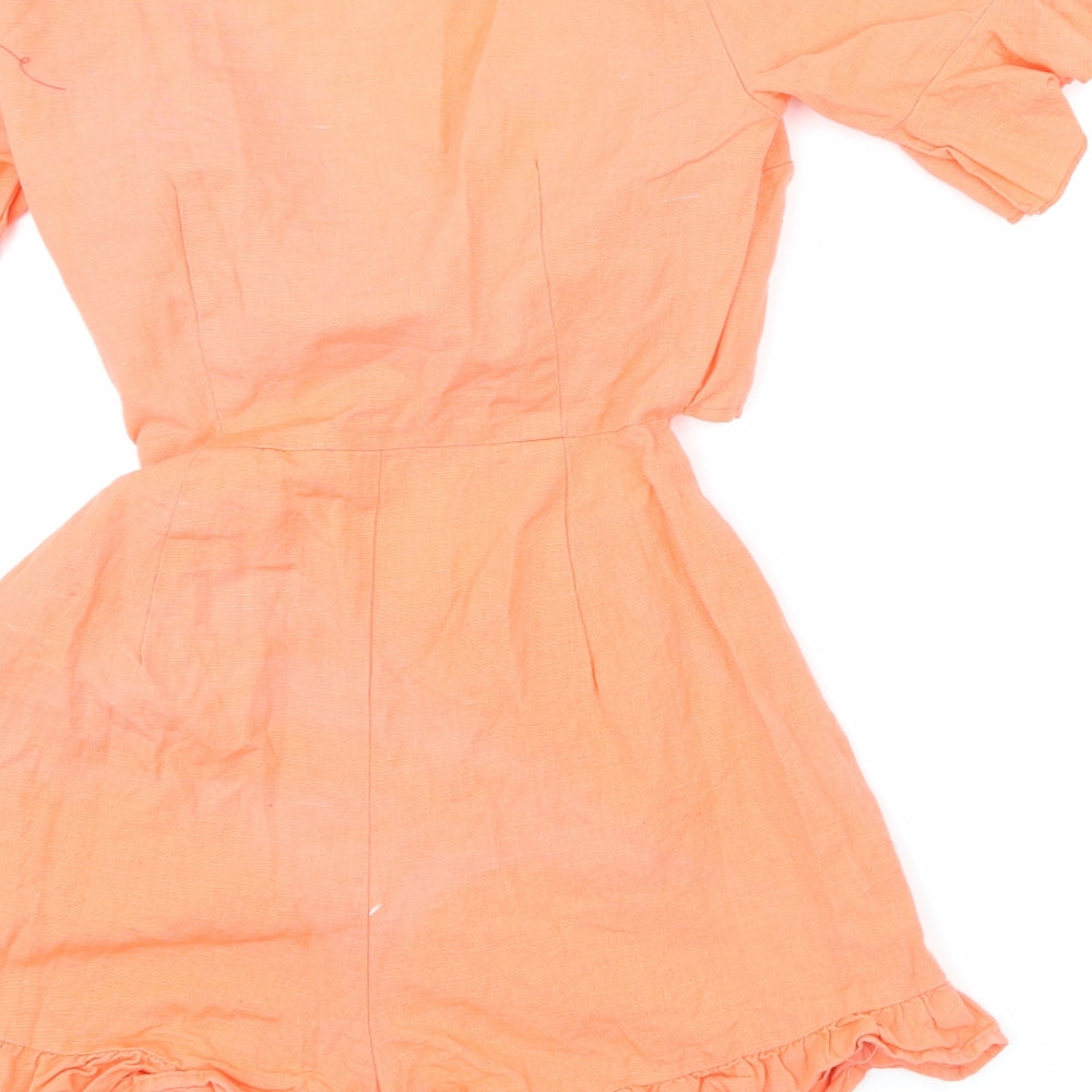 Womens UK Size 2 ASOS One-Piece Pink Playsuit