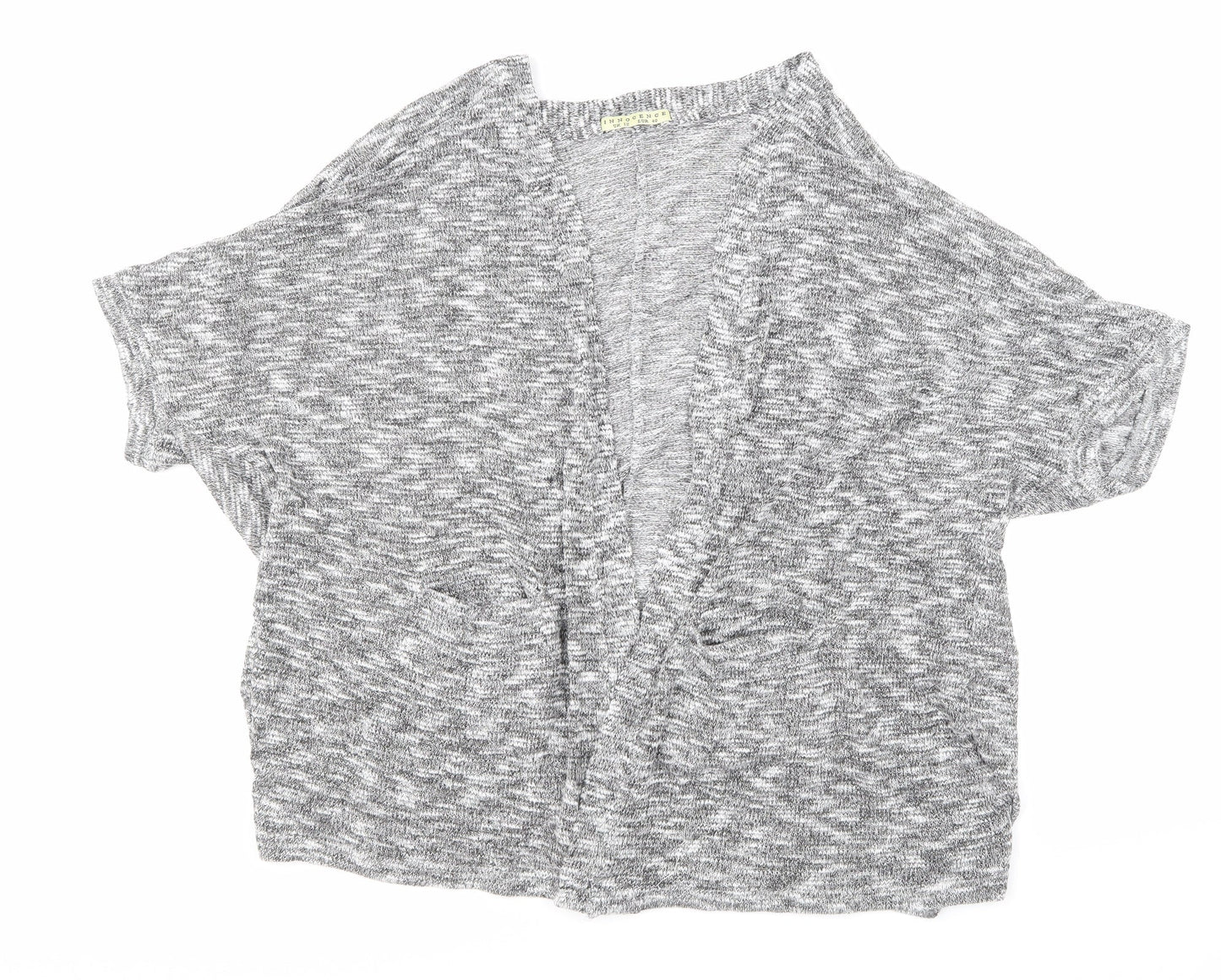 Innocence Womens Grey  Knit Cardigan Jumper Size 12