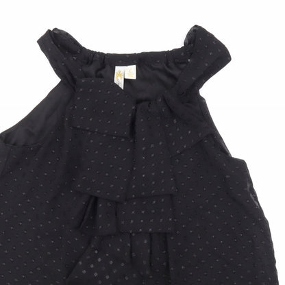Womens UK Size L Adiva Black Basic Blouse