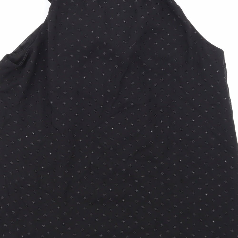 Womens UK Size L Adiva Black Basic Blouse
