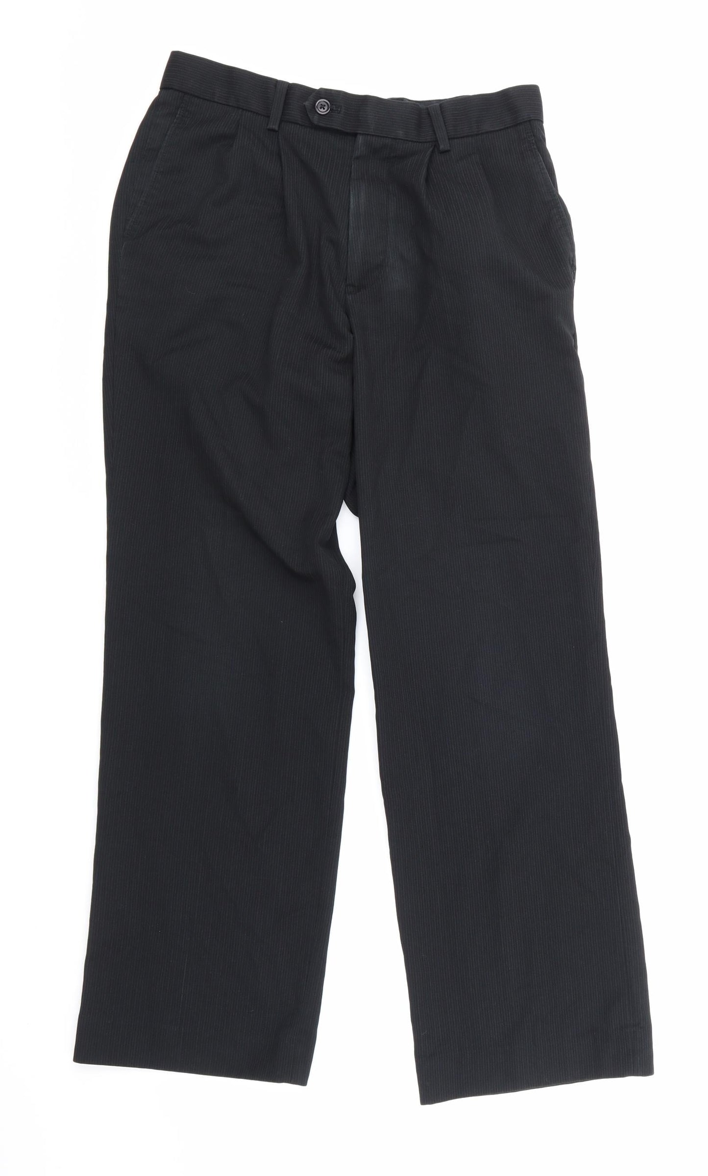 NEXT Mens Blue Striped  Trousers  Size 30 in L27 in