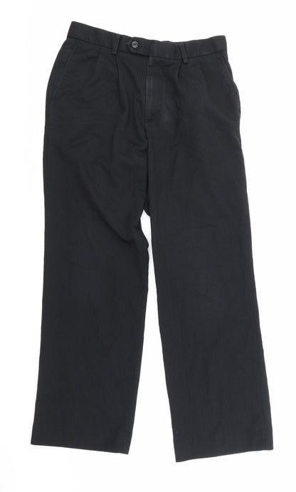 NEXT Mens Blue Striped  Trousers  Size 30 in L27 in