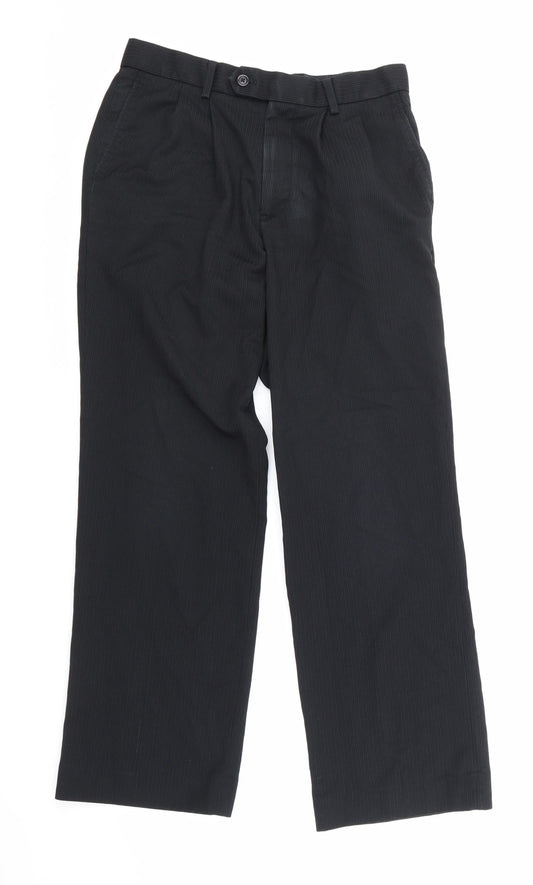 NEXT Mens Blue Striped  Trousers  Size 30 in L27 in