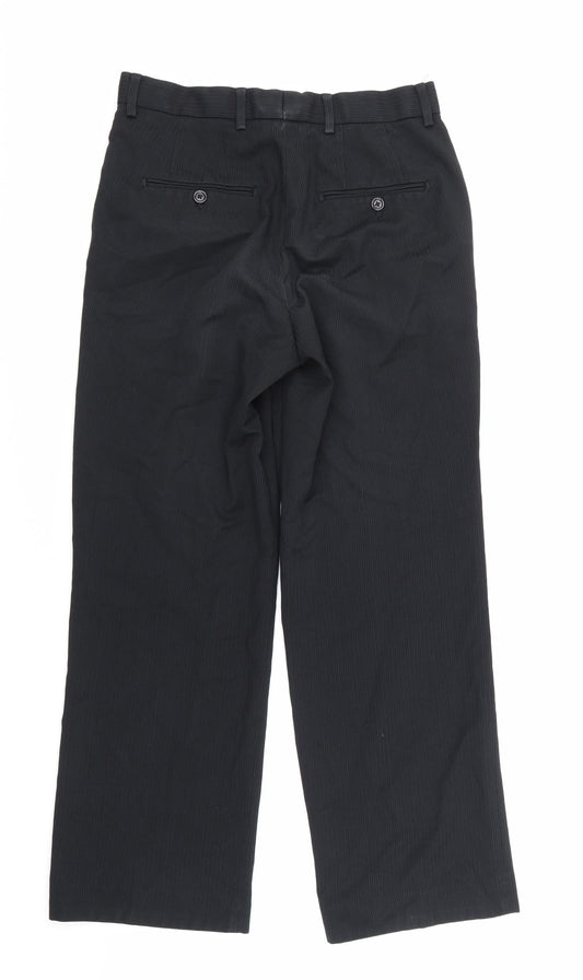 NEXT Mens Blue Striped  Trousers  Size 30 in L27 in