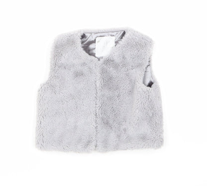 Young Dimension Girls Grey   Gilet Coat Size 2-3 Years