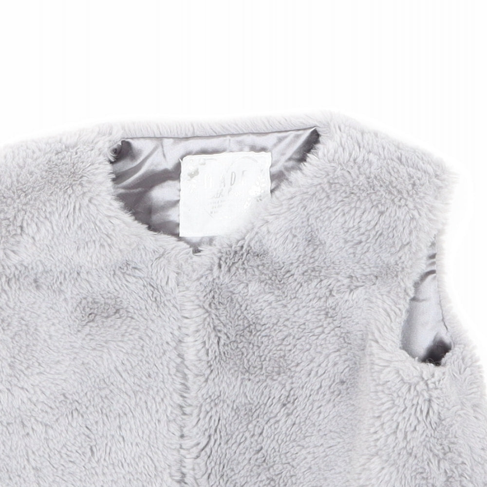 Young Dimension Girls Grey   Gilet Coat Size 2-3 Years