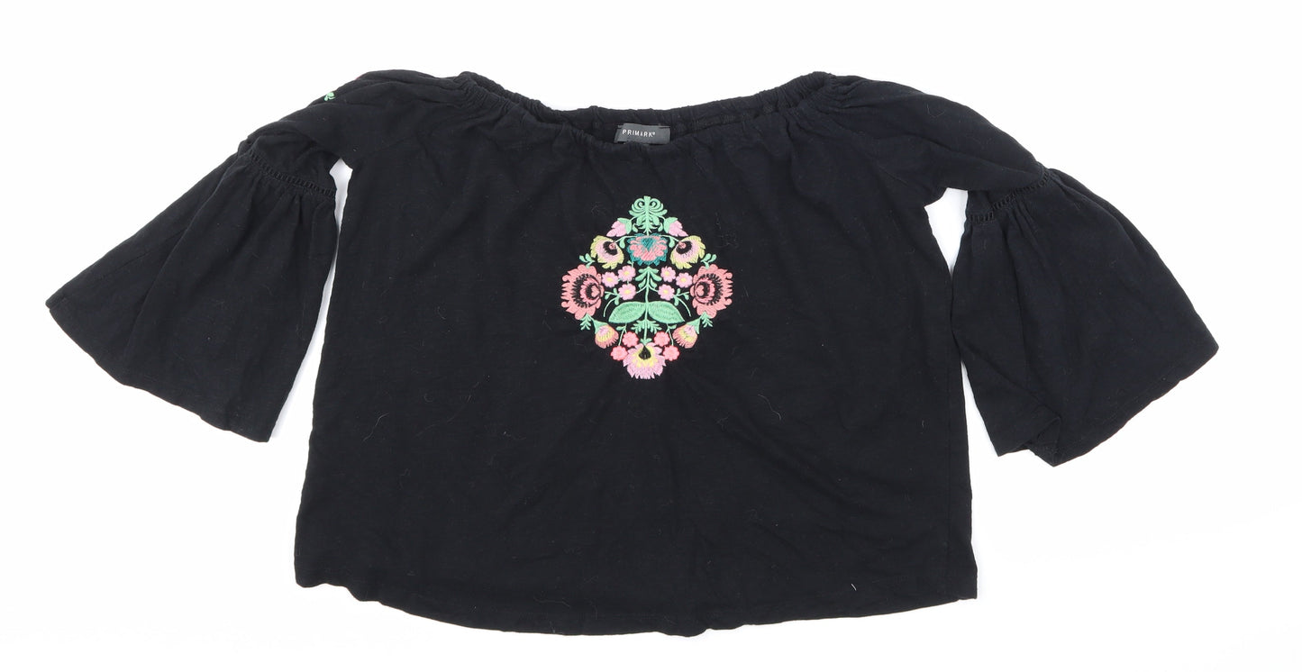 Primark Womens Black   Basic Blouse Size 10
