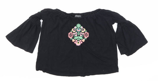 Primark Womens Black   Basic Blouse Size 10