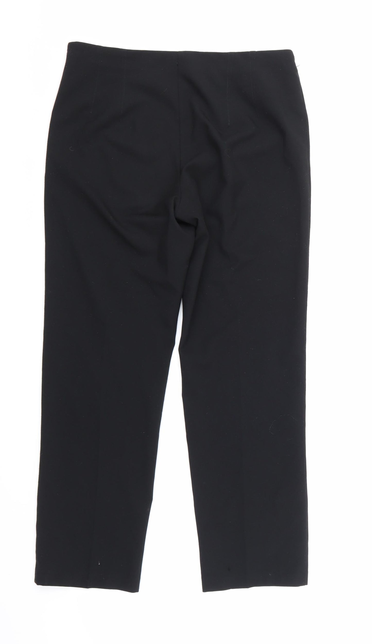 Womens UK Size 12 Marks and Spencer Regular Fit  Black Trousers