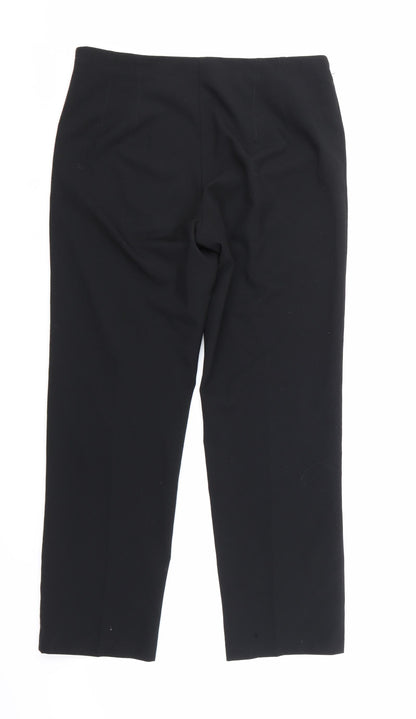 Womens UK Size 12 Marks and Spencer Regular Fit  Black Trousers