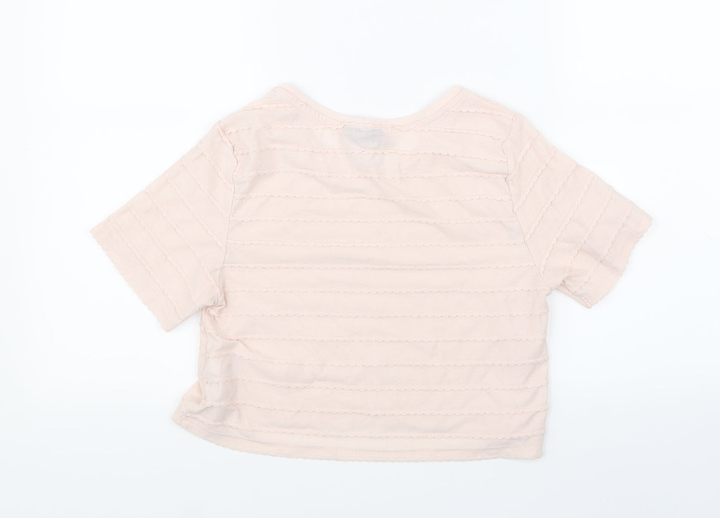 Womens UK Size 8 Topshop Pink Basic T-Shirt