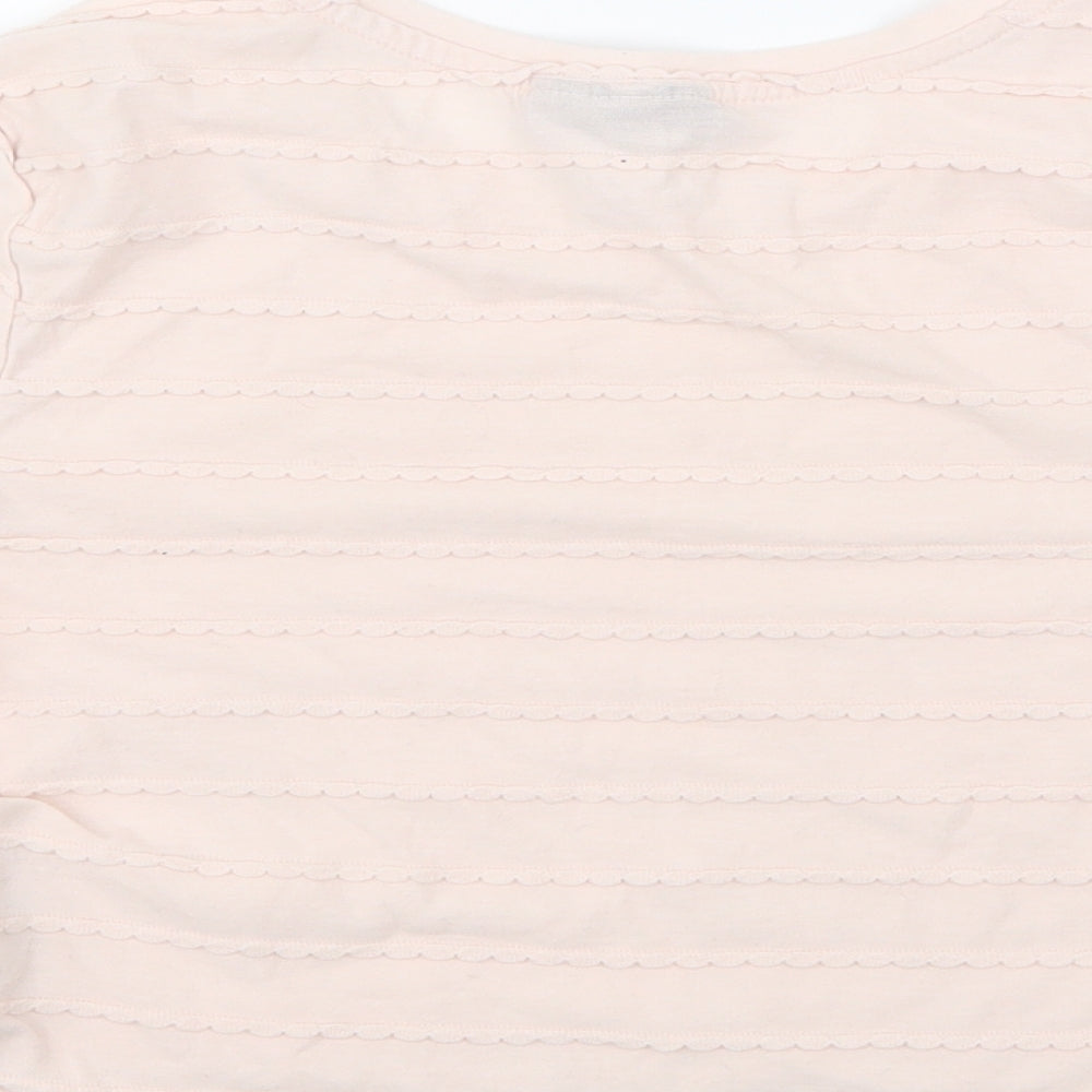Womens UK Size 8 Topshop Pink Basic T-Shirt