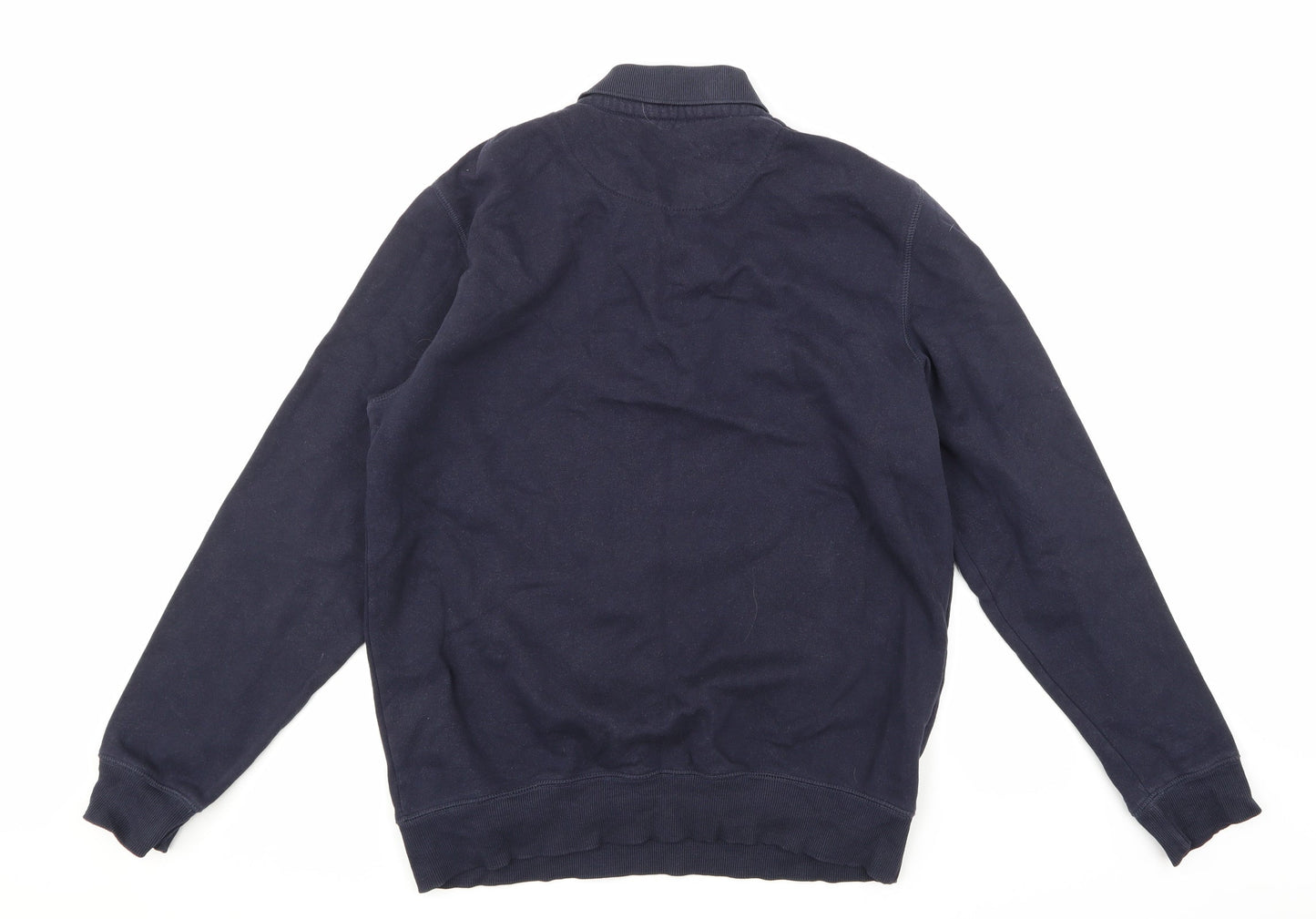 Mens UK Size M Lincoln Blue Pullover Hoodie