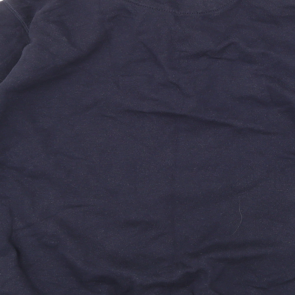 Mens UK Size M Lincoln Blue Pullover Hoodie