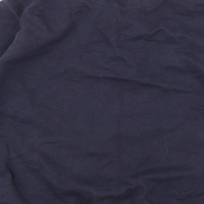 Mens UK Size M Lincoln Blue Pullover Hoodie
