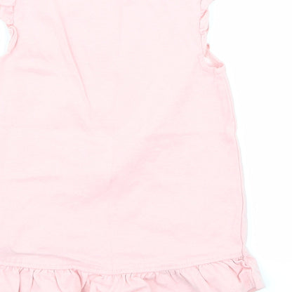 George Girls Pink   Basic T-Shirt Size 9-12 Months