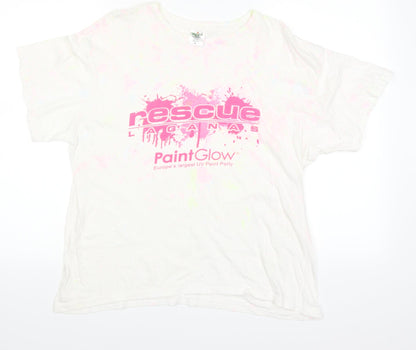 KEYA Womens White   Basic T-Shirt Size 14