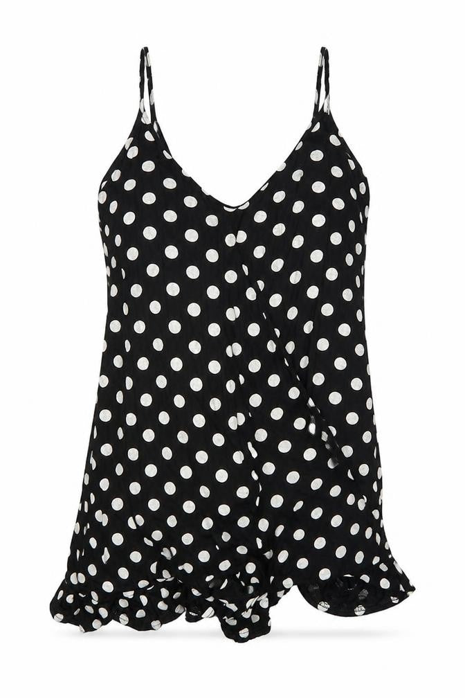 Womens UK Size 8 PRETTYLITTLETHING Black Basic Tank