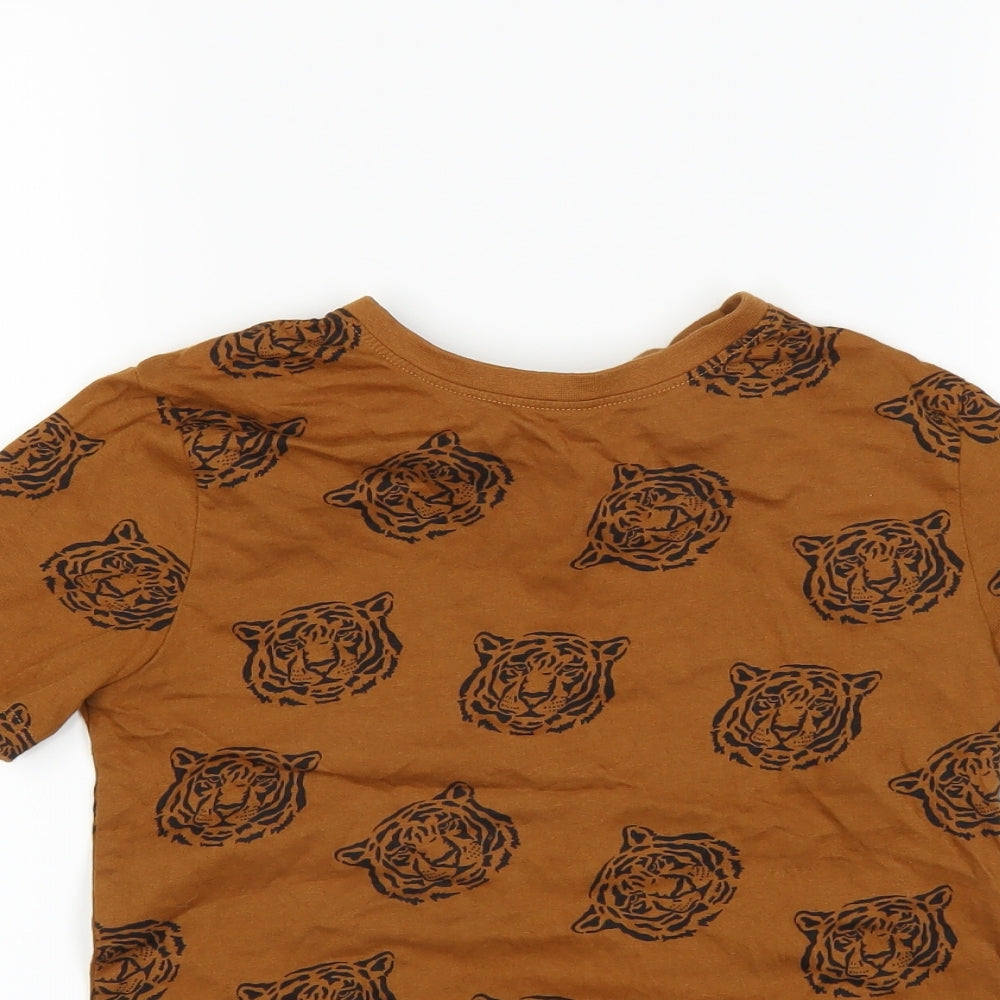 H&M Boys Brown Animal Print    Size 7-8 Years