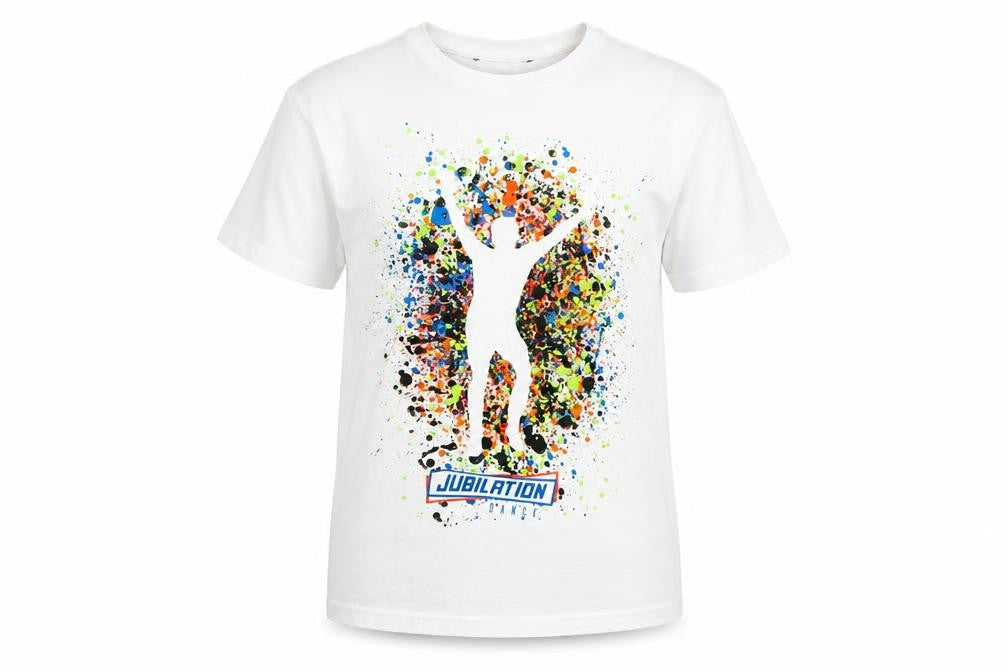 Front view of George boys’ white basic t-shirt, size 9, years