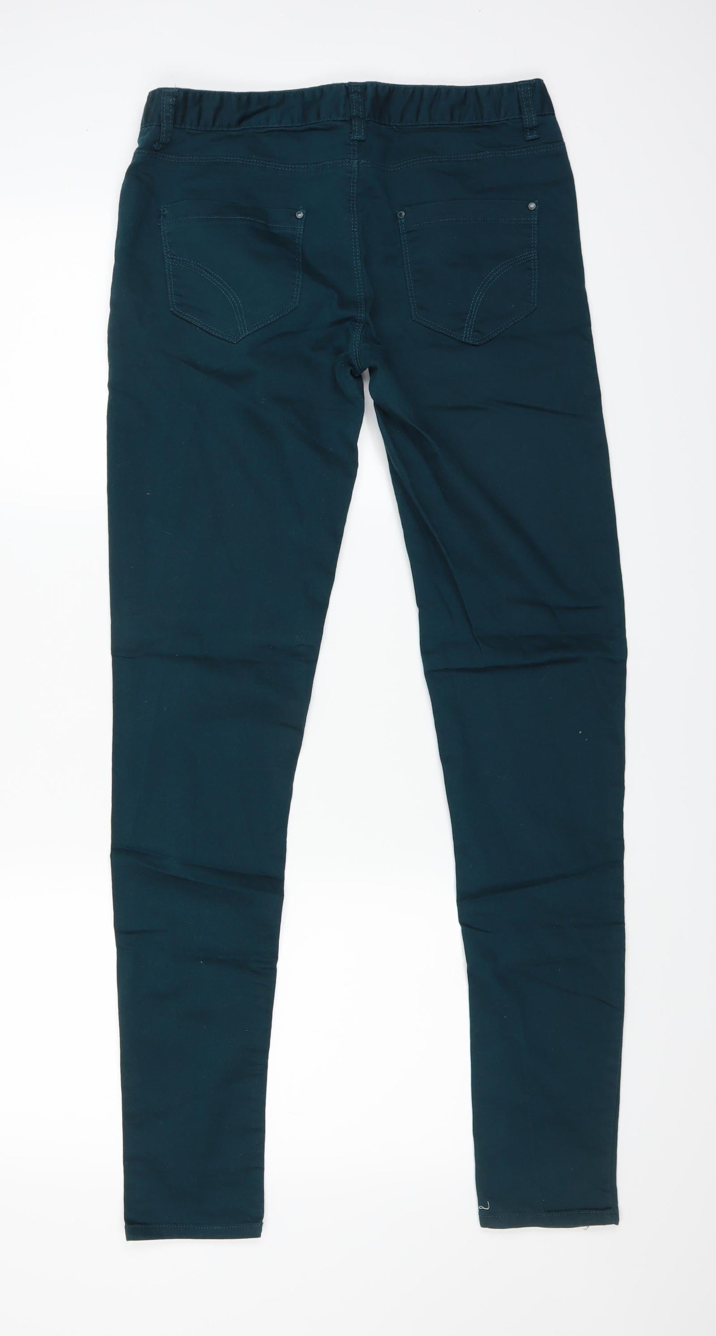 Denim Co Womens Green   Skinny Jeans Size 10 L25 in