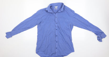 F&F Mens Blue    Button-Up Size 15.5