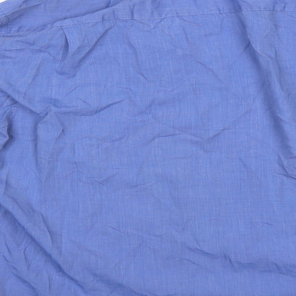 F&F Mens Blue    Button-Up Size 15.5