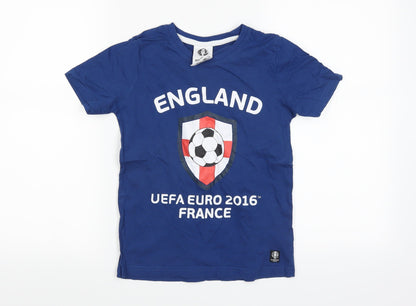 uefa Boys Blue   Basic T-Shirt Size 9-10 Years  - england