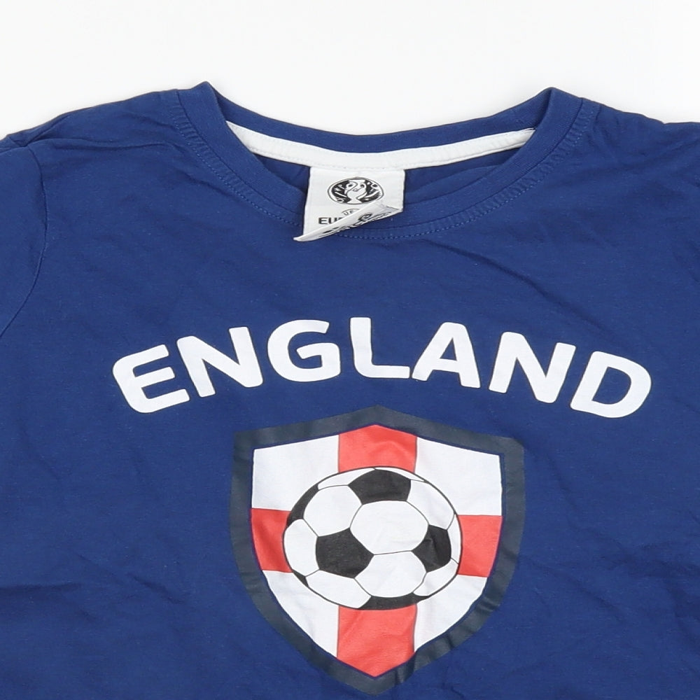 uefa Boys Blue   Basic T-Shirt Size 9-10 Years  - england