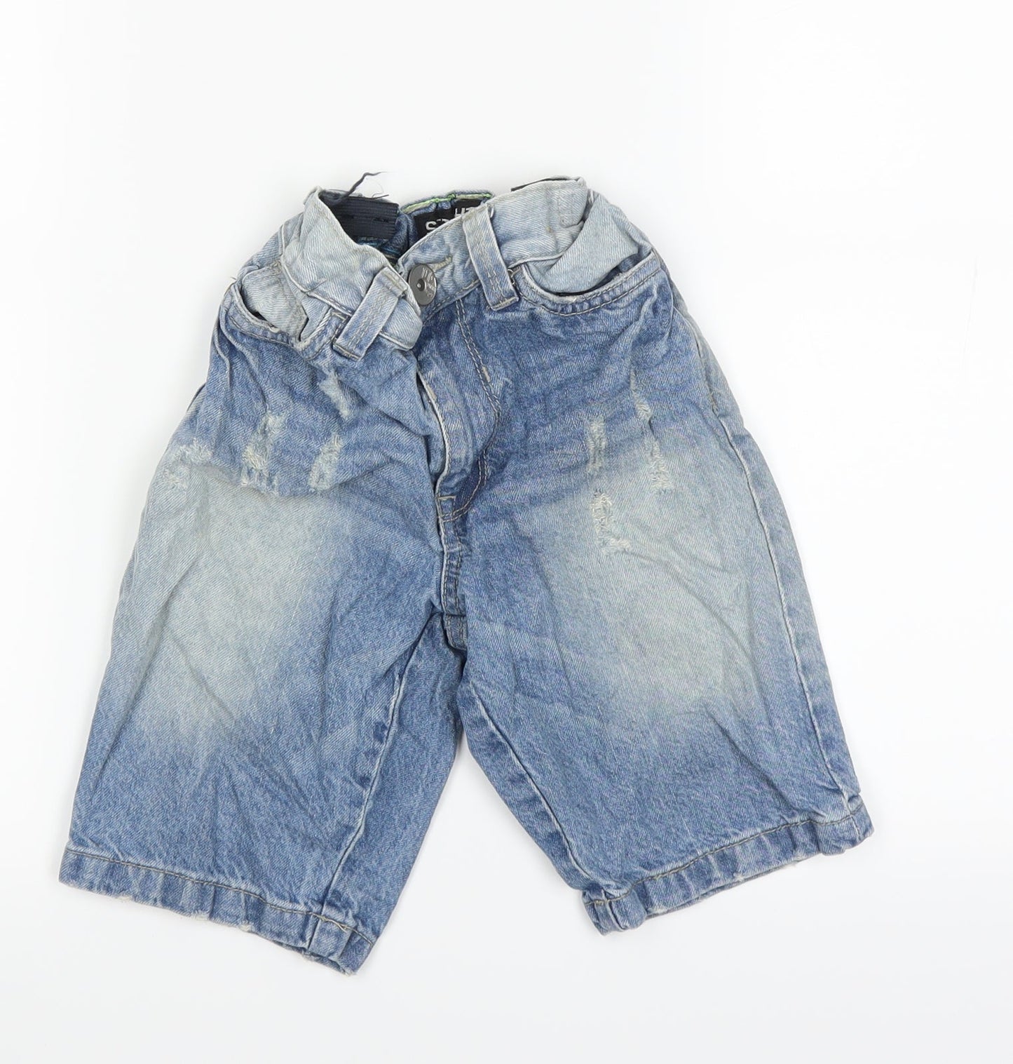 Preworn Boys Blue   Cargo Shorts Size 8 Years