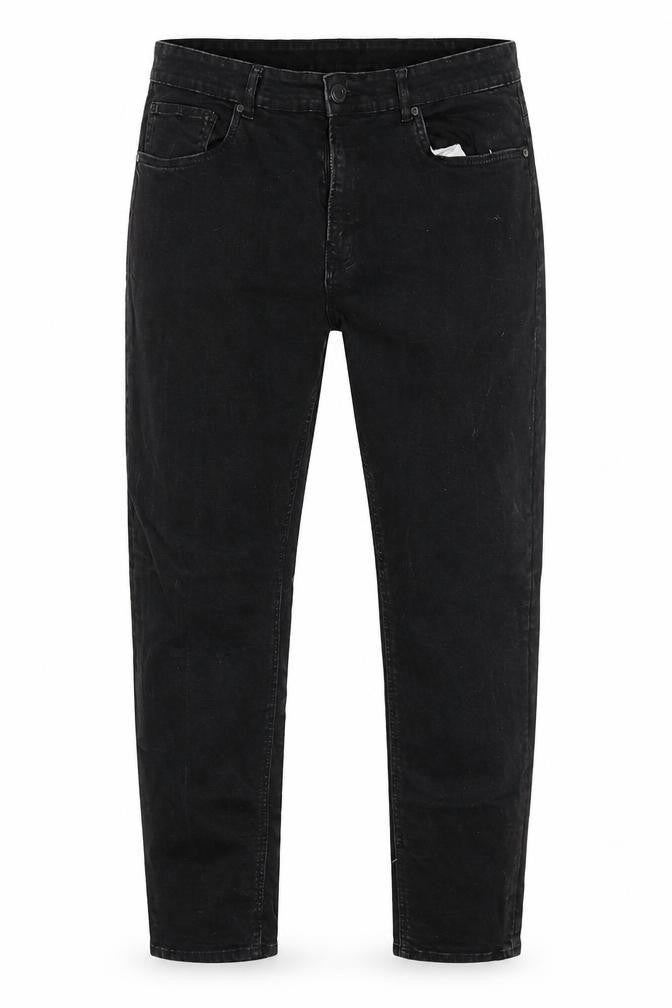 Womens UK Size 38 Easy Denim Regular Fit Straight Black Jeans
