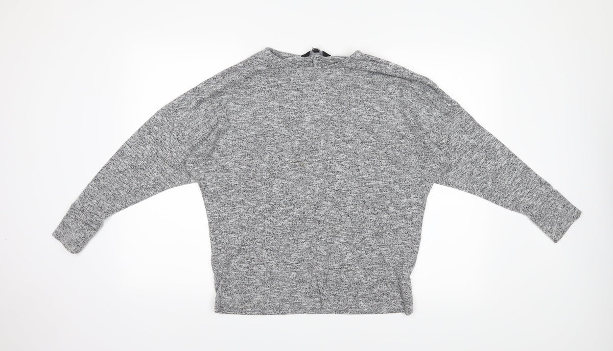 Additional front view of Dorothy Perkins women’s grey jumper, size UK 12