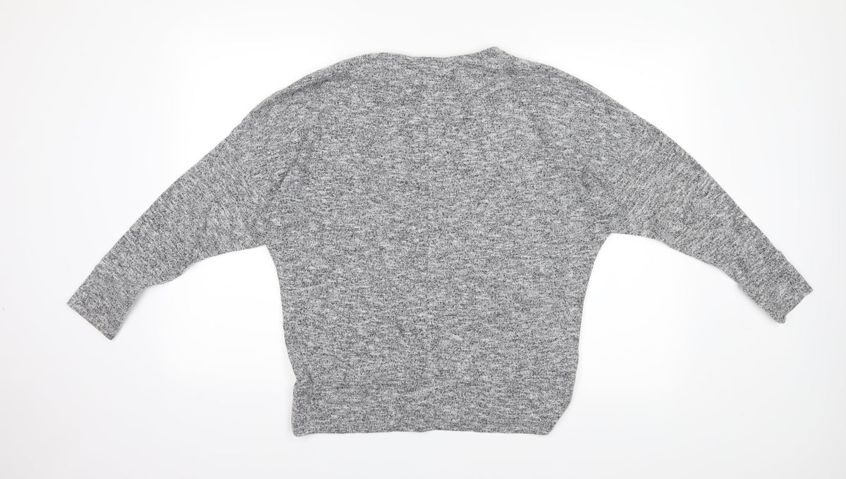 Back view of Dorothy Perkins women’s grey jumper, size UK 12