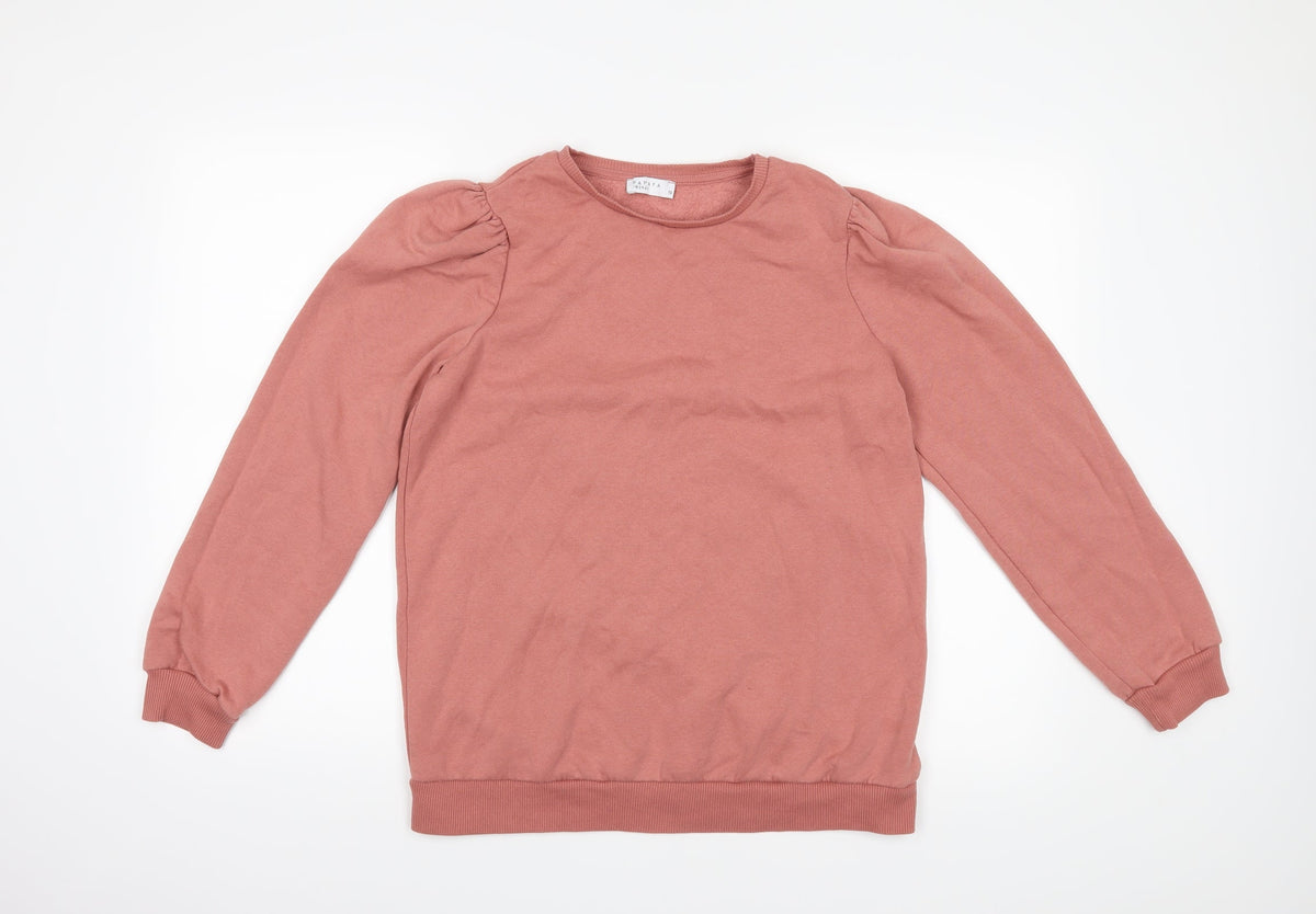 Additional front view of Papaya women’s pink jumper, size UK 10