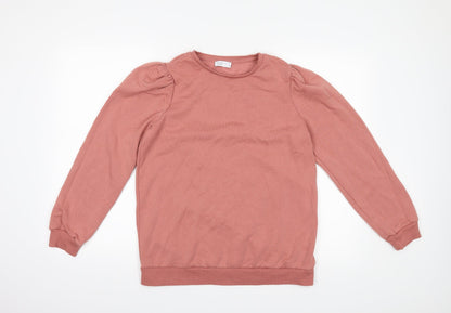 Additional front view of Papaya women’s pink jumper, size UK 10